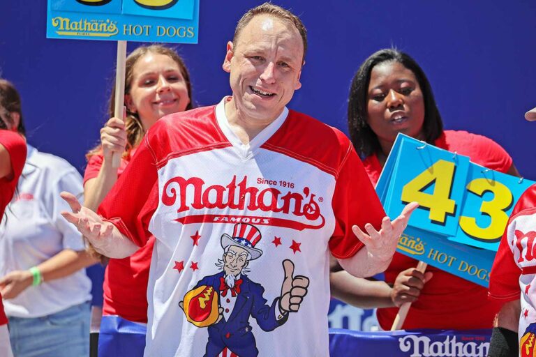 Nathan's Hot Dog Eating Contest Record